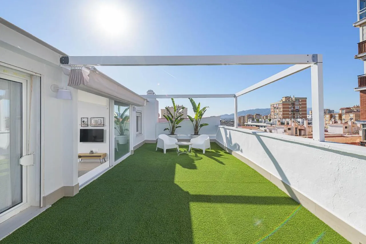 מאלגה Wintowinrentals Exclusivo Atico Cerca De La Playa. דירה
